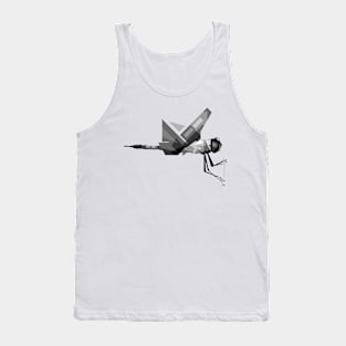 grayscale dragonfly Tank Top